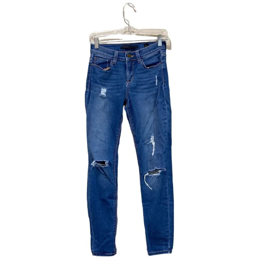 SP Black Label Skinny Jeans Size 25 Distressed Medium Wash
